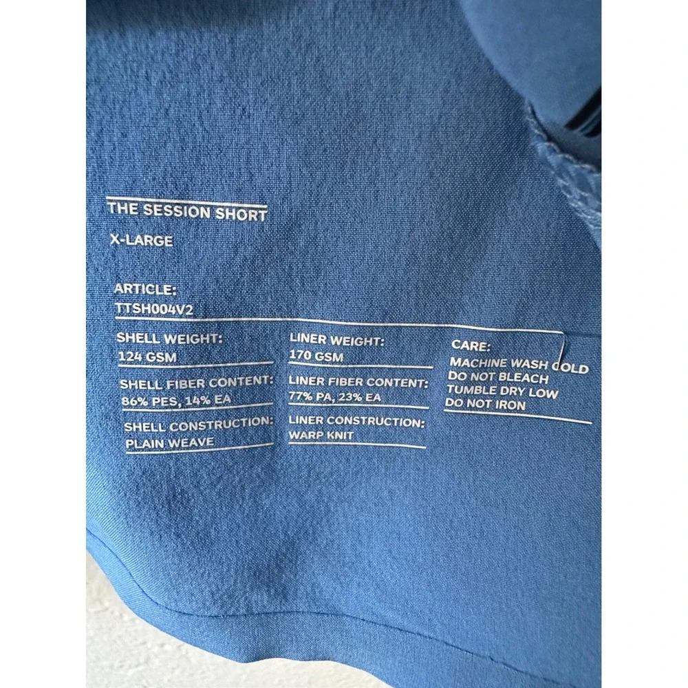 Ten Thousand The Session Short Blue Mens XL Training Running‎ Shorts Trunk Liner